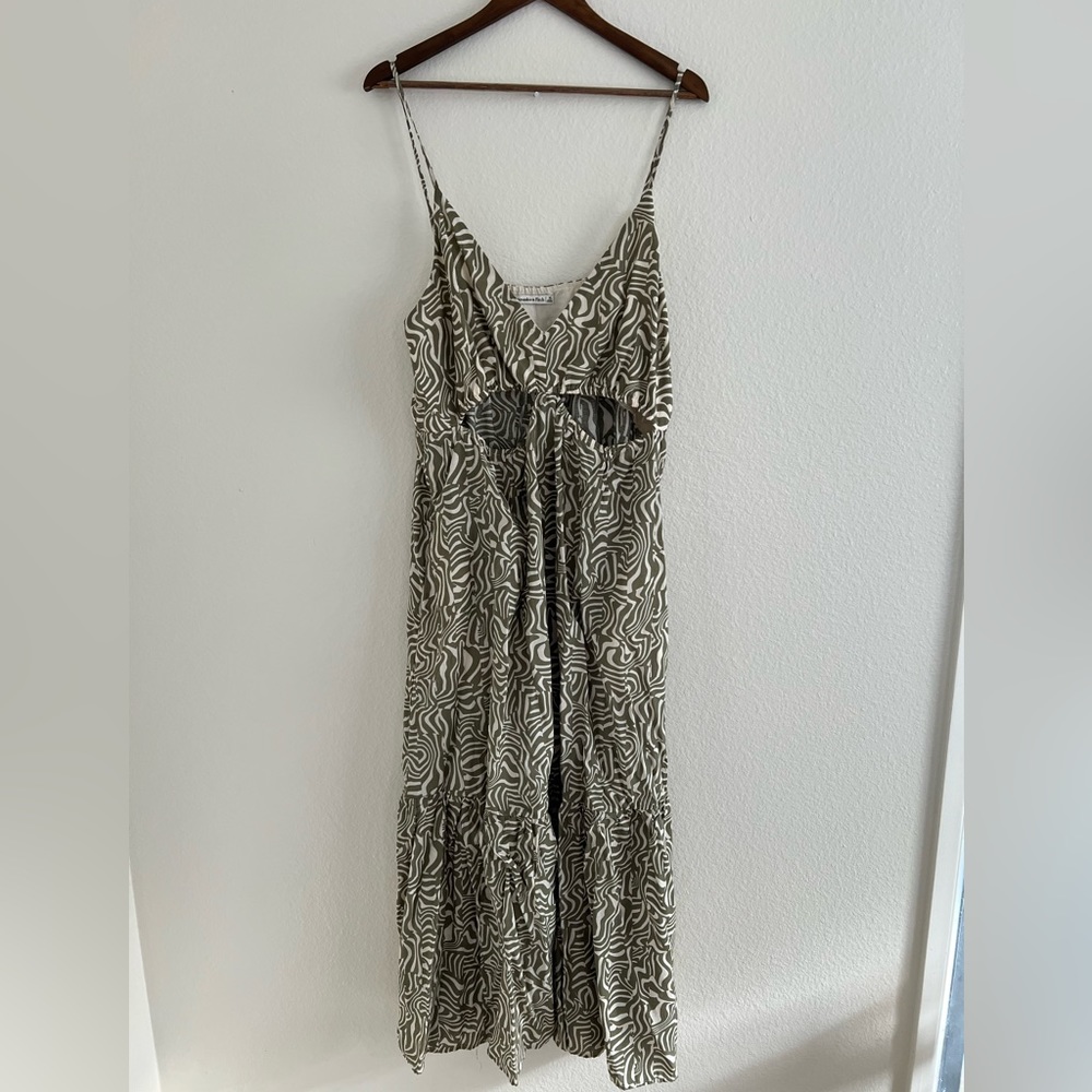 Abercrombie & Fitch Cut Out Maxi Dress Size XL